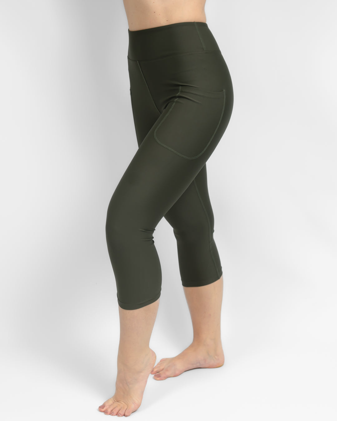 Signature Deep Olive Capri