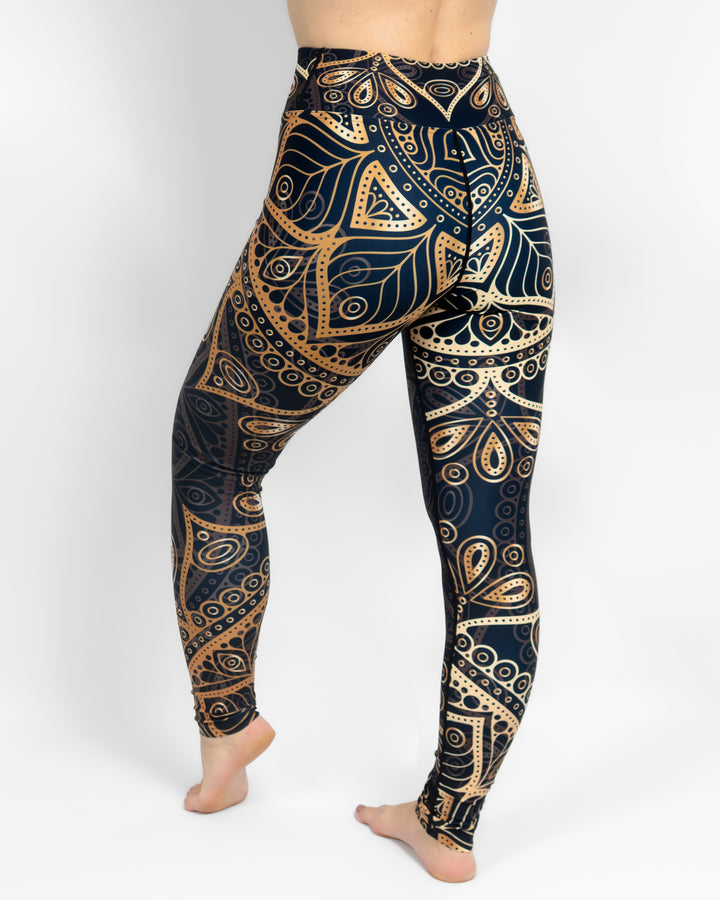 Hope Golden Mandala Leggings Without Pockets