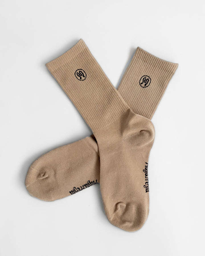 Zoe Beige Socks