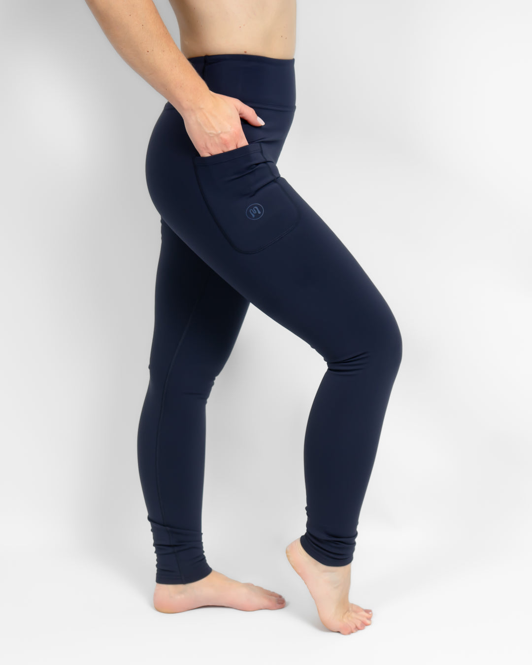 Aya Deep Blue Winter Leggings