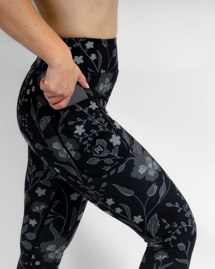 Aya Elegant Floral Winter Leggings