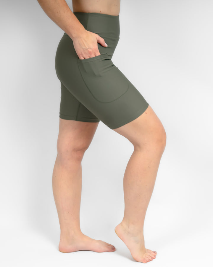 Signature Dusty Green Shorts