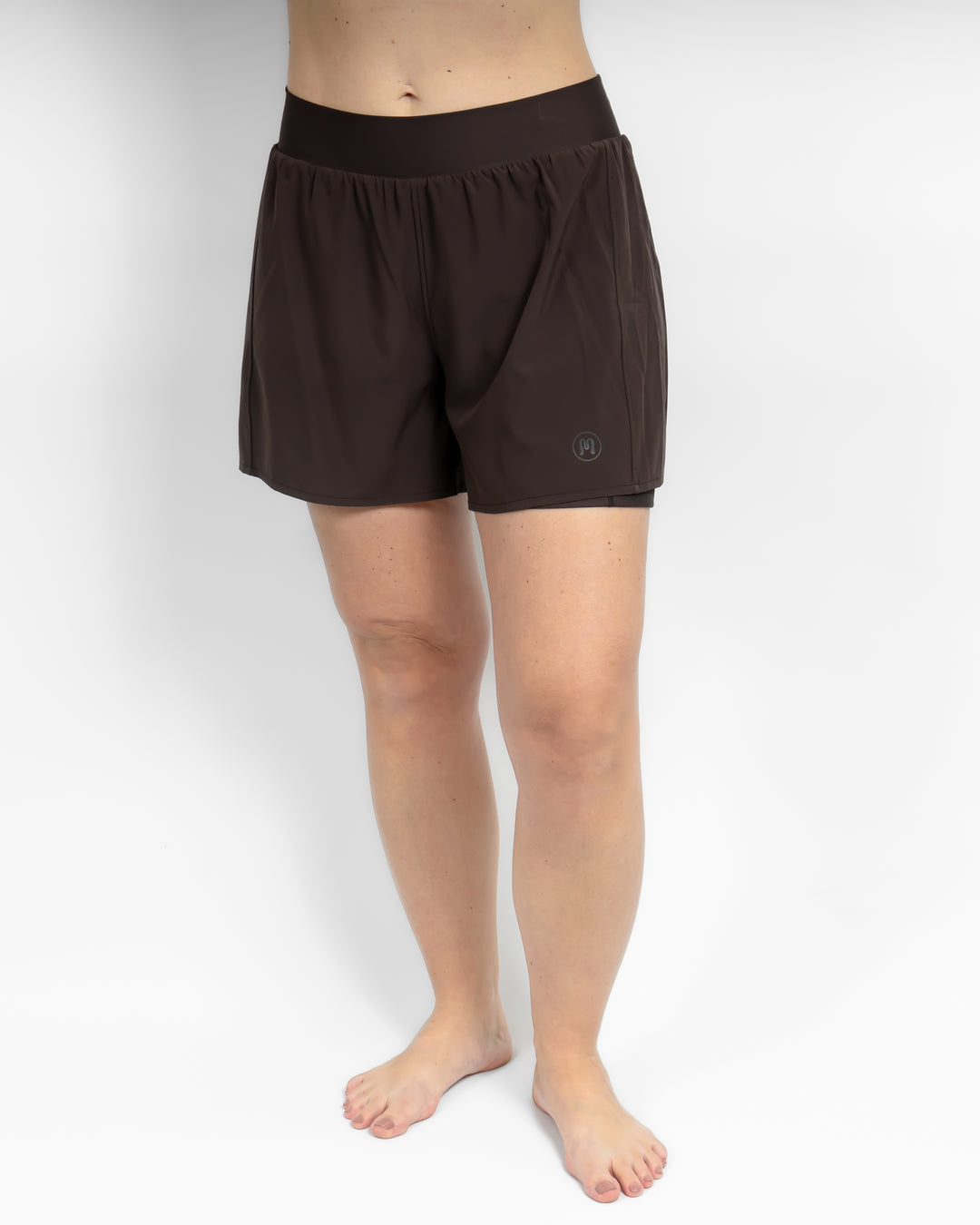 Freya 2-in-1 Mocha Brown Shorts