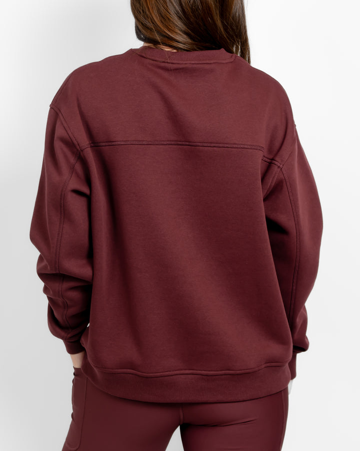 Ida Classic Deep Bordeaux Sweatshirt