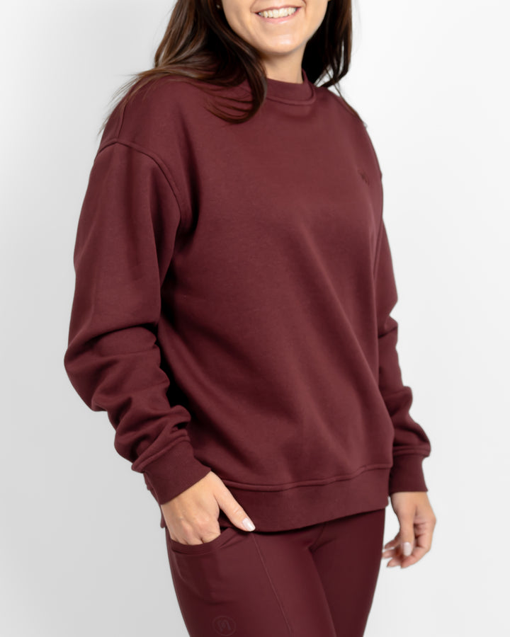 Ida Classic Deep Bordeaux Sweatshirt