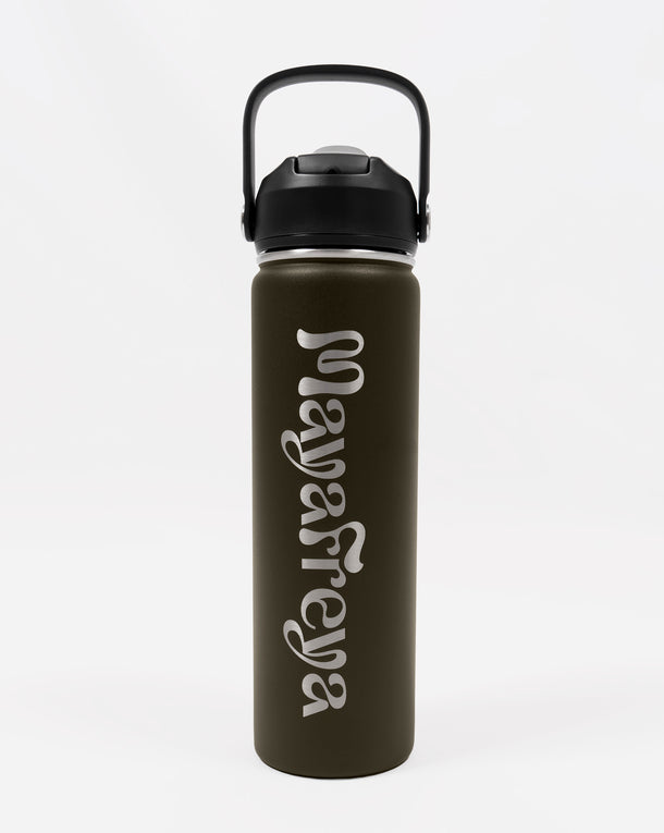 Luna Deep Olive Water Bottle 650ml