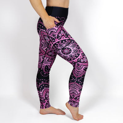 Magenta Mandala Leggings