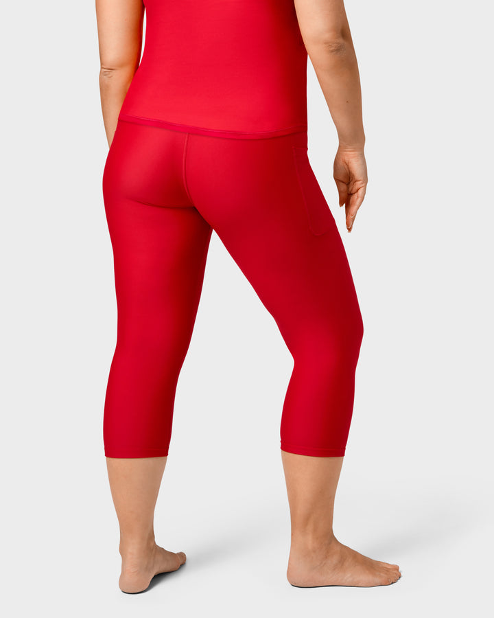 Signature Maroon Capri