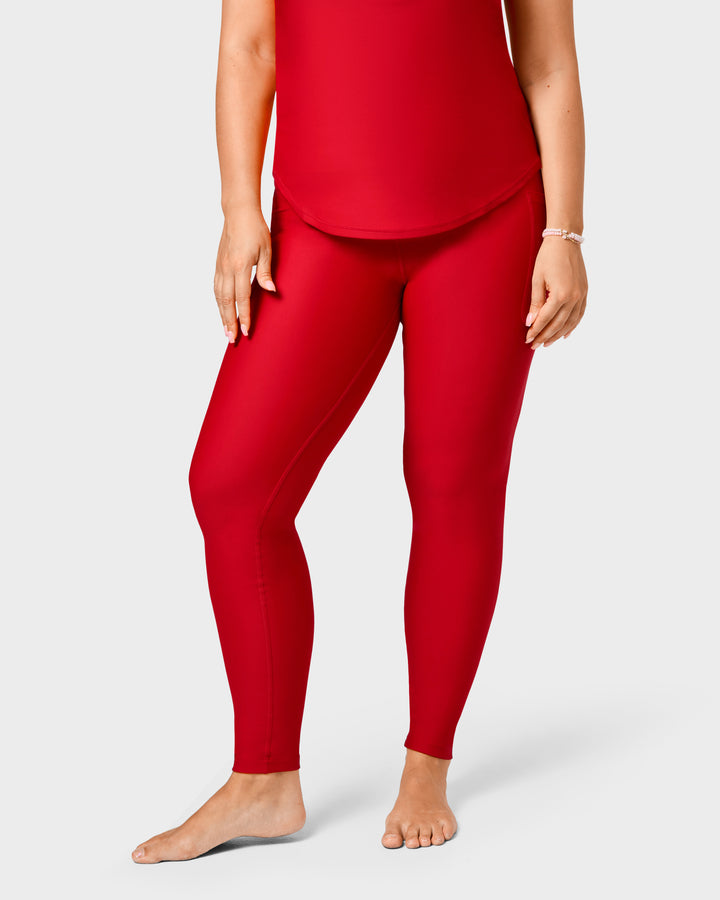 Signature Maroon Leggings