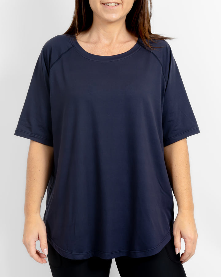 Mira Relaxed Deep Blue T-Shirt