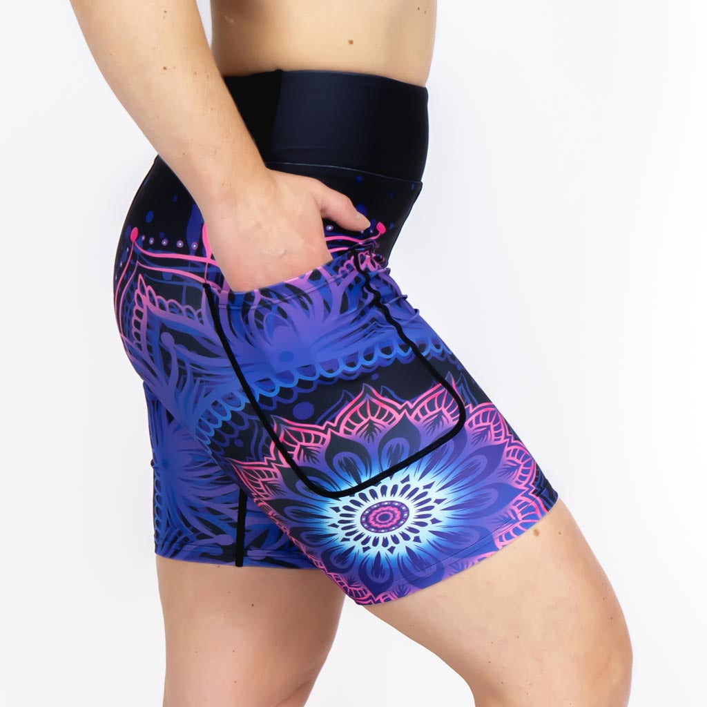 Neon Mandala Shorts