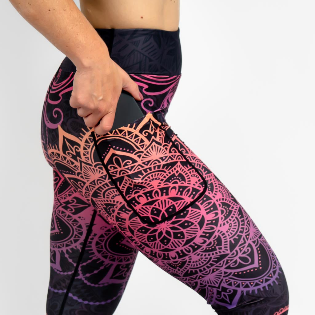 Signature Peach Mandala Leggings