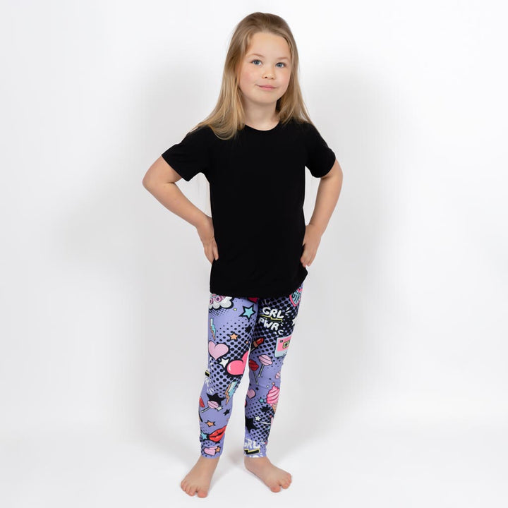 Purple Comics Kids' Leggings