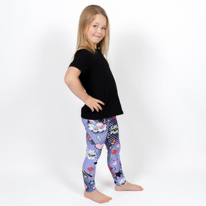 Purple Comics Kids' Leggings