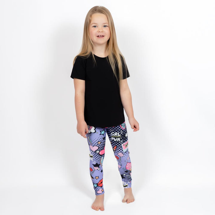 Purple Comics Kids' Leggings