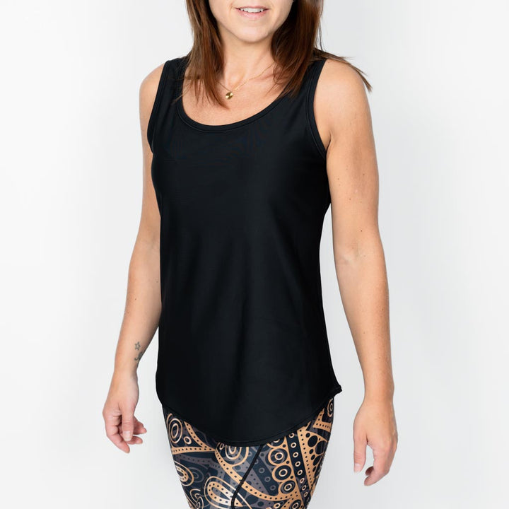 Vigga Fitted Black Top