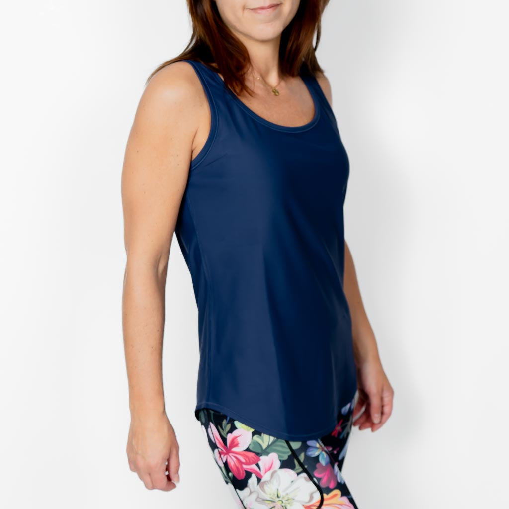 Vigga Fitted Navy Top