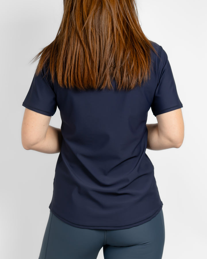 Vigga Fitted Deep Blue T-Shirt