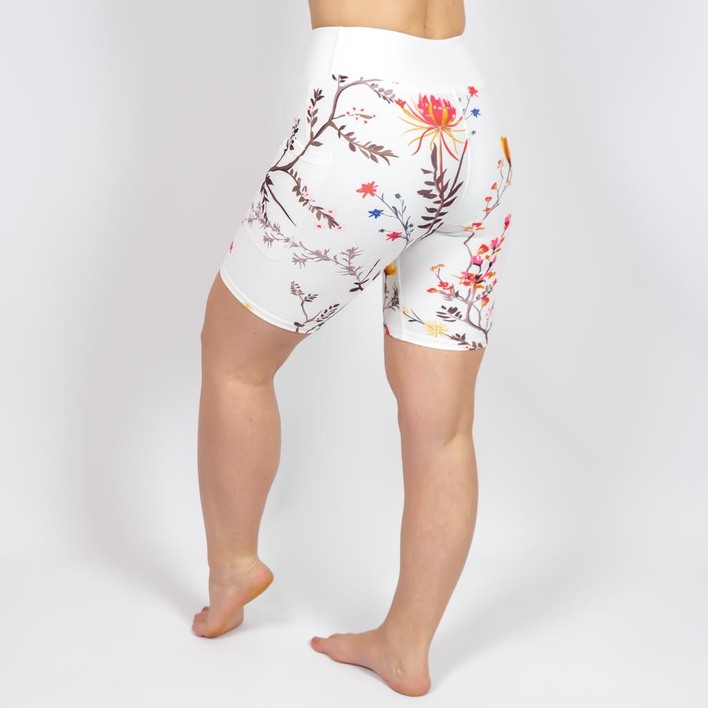 White Bloom Shorts