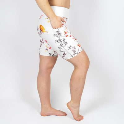 White Bloom Shorts