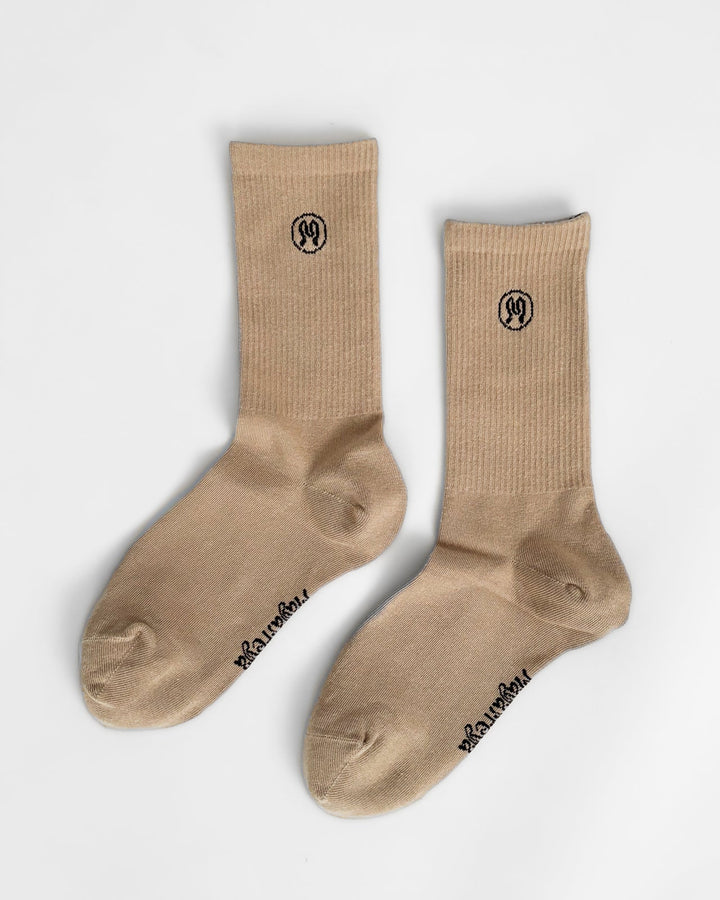🎁‍ 3-Pak Zoe Beige Socks (Gratis gåva)