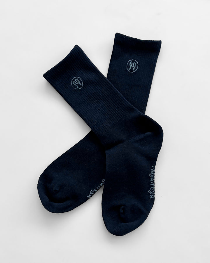 Zoe Deep Blue Socks