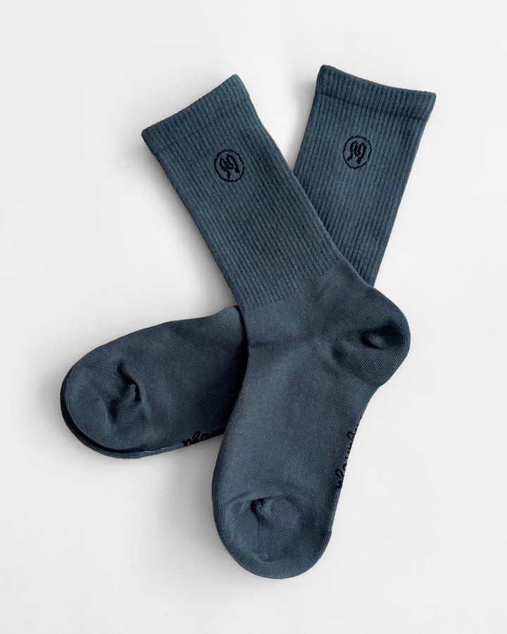 Zoe Dusty Blue Socks