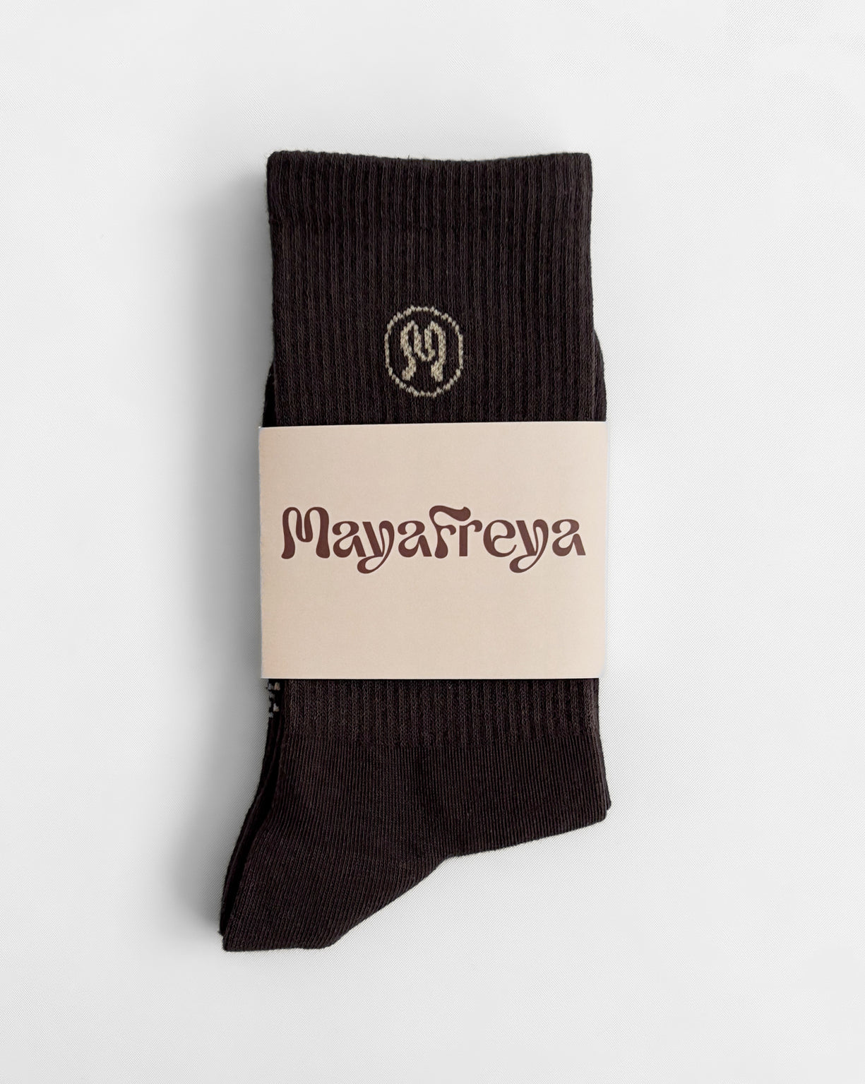 Zoe Mocha Brown Socks