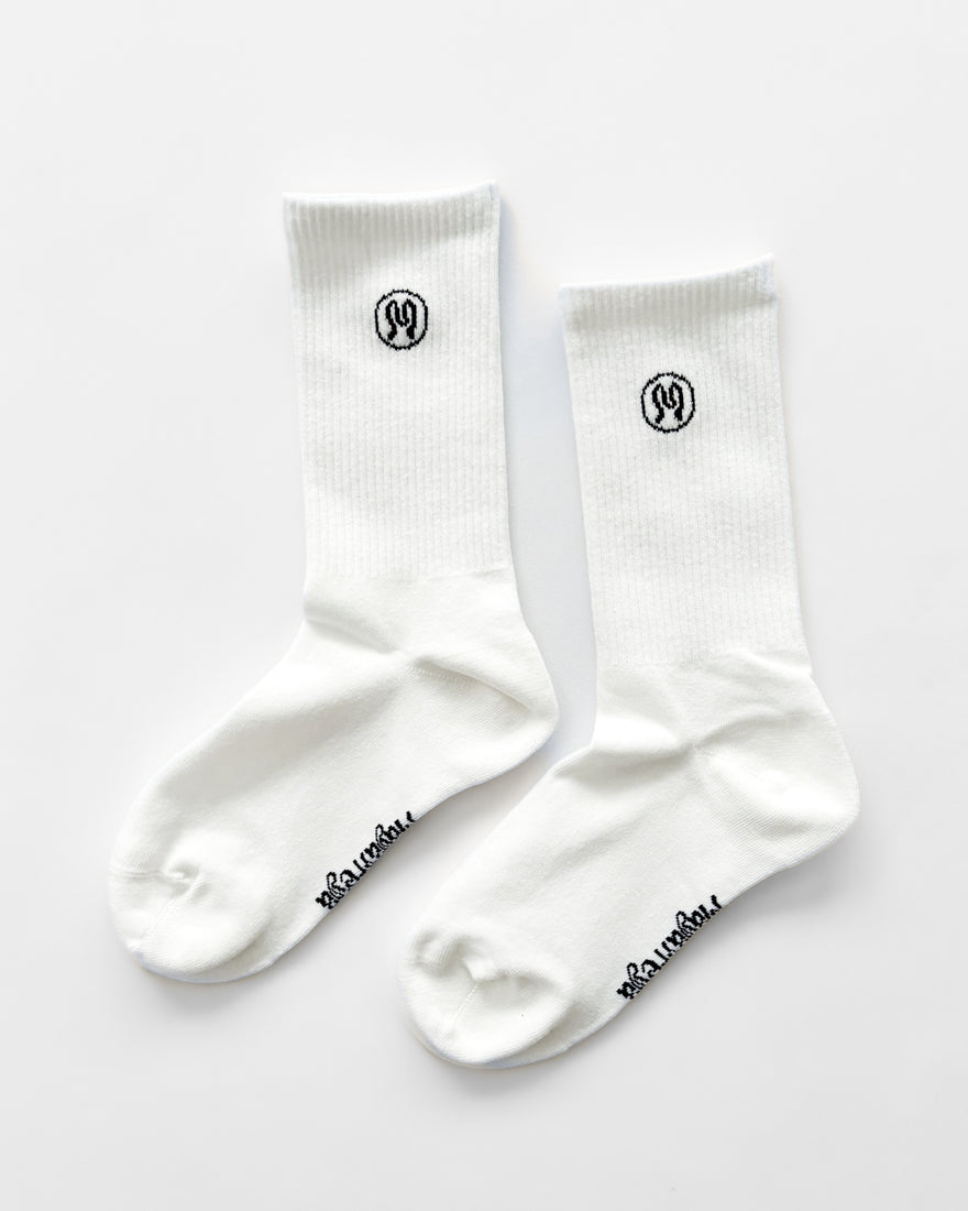 Zoe White Socks
