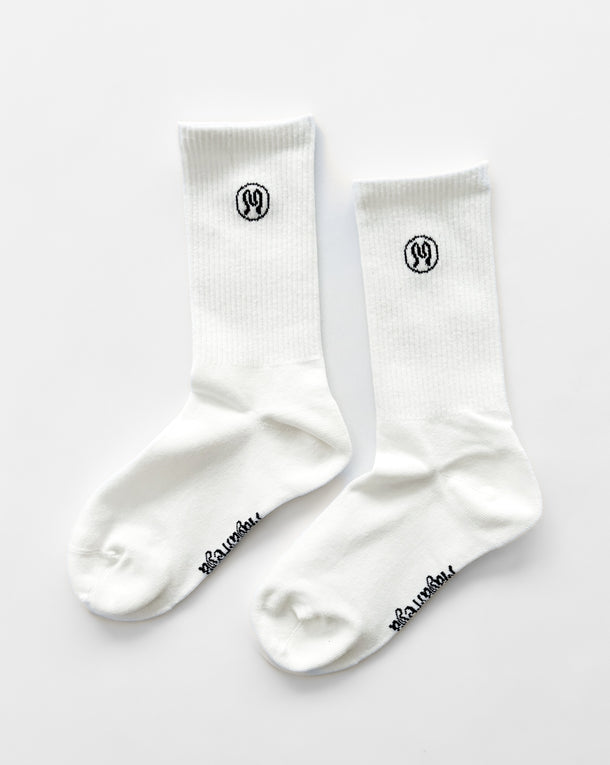 Zoe White Socks