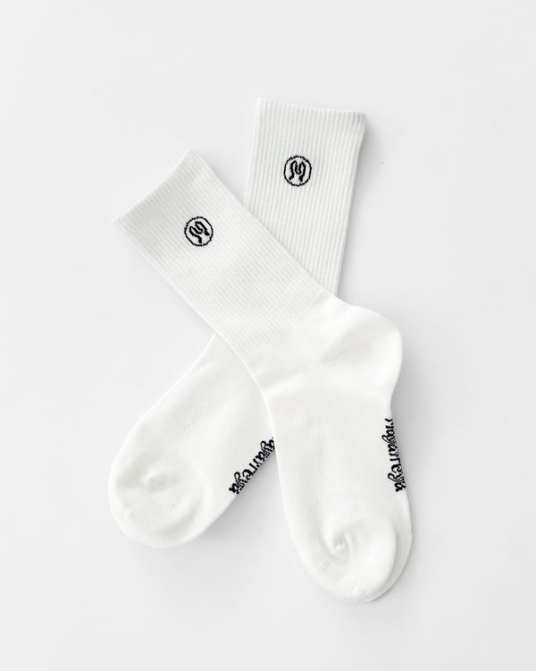 Zoe White Socks