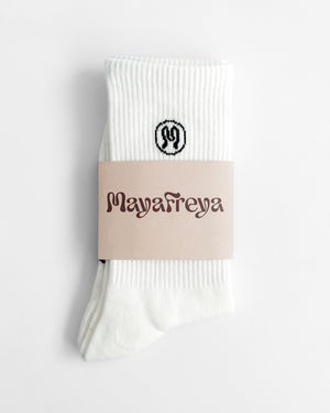 Zoe White Socks