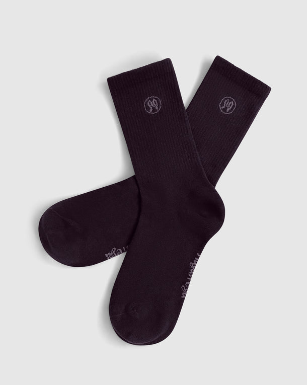 Zoe Deep Plum Socks