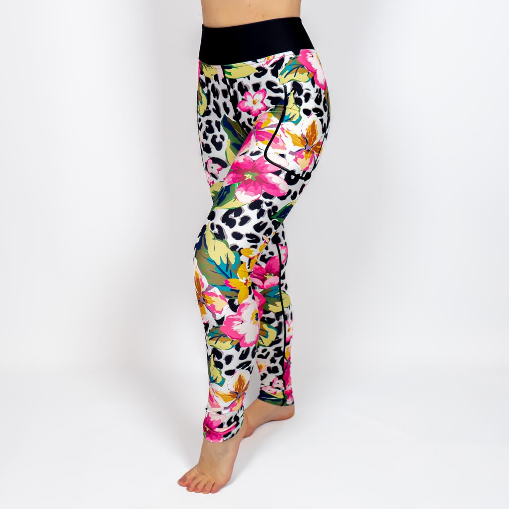 Floral Leopard Leggings