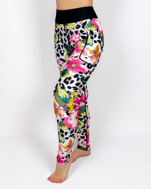 Floral Leopard Leggings