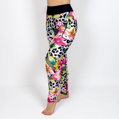 Floral Leopard Leggings