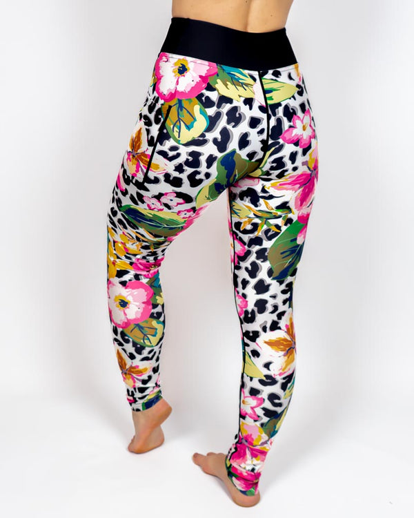 Floral Leopard Leggings