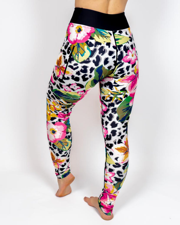 Floral Leopard Leggings