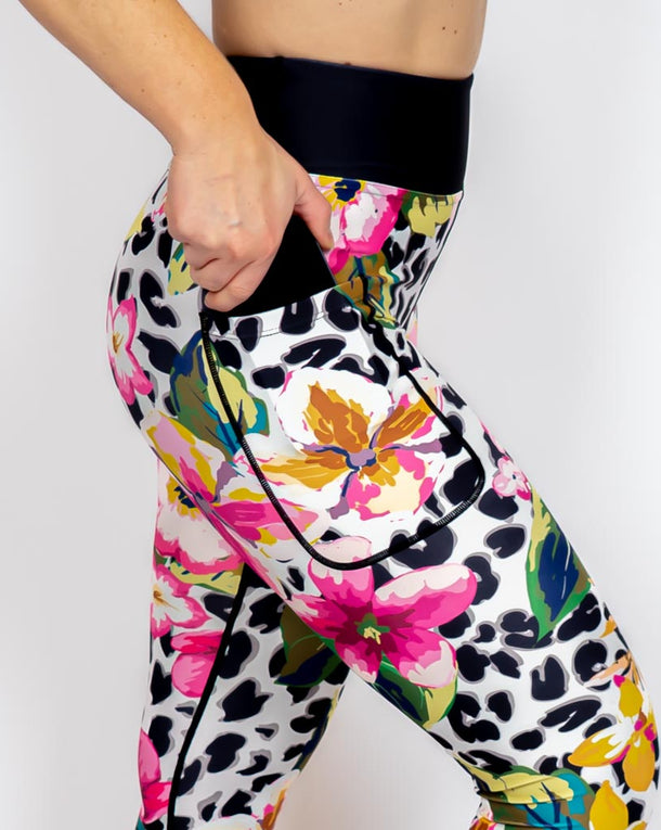 Floral Leopard Leggings