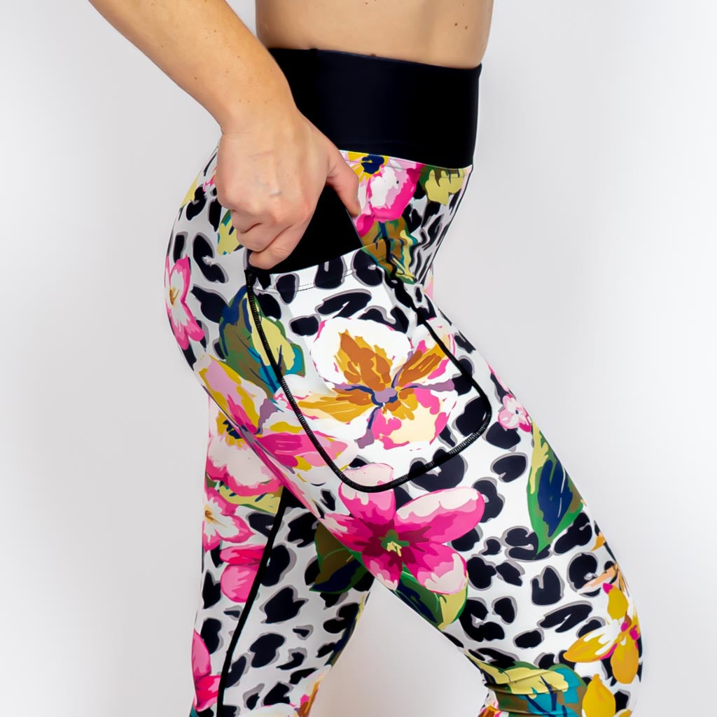 Floral Leopard Leggings