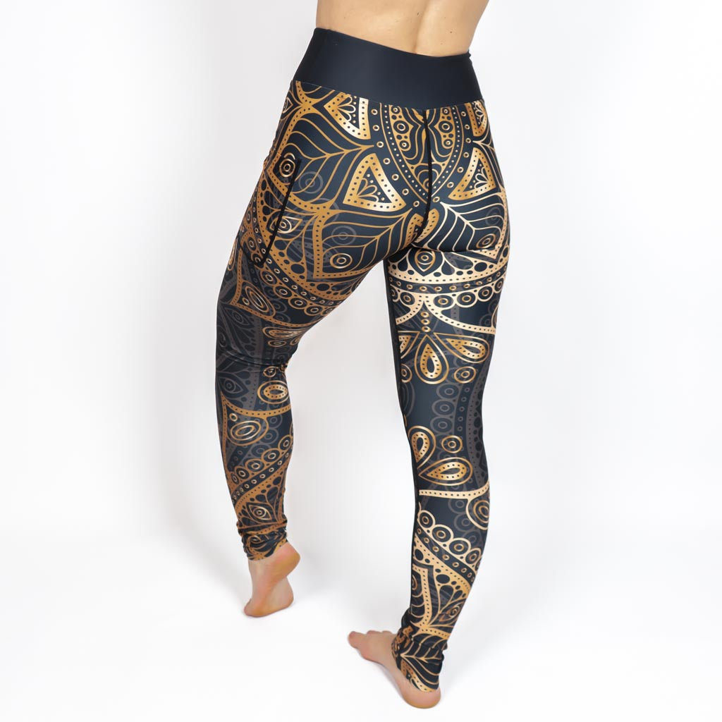 Golden Mandala Leggings – Mayafreya.se