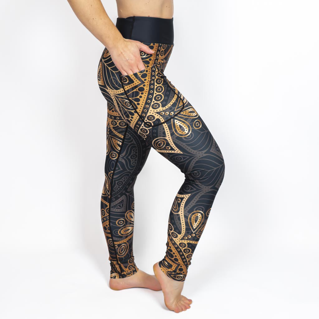 Golden Mandala Leggings