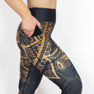Golden Mandala Leggings