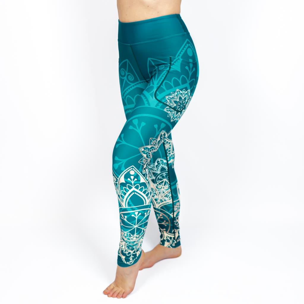 Green Mandala Leggings
