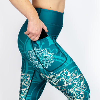 Green Mandala Leggings