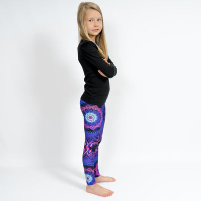 Neon Mandala Leggings – Barn