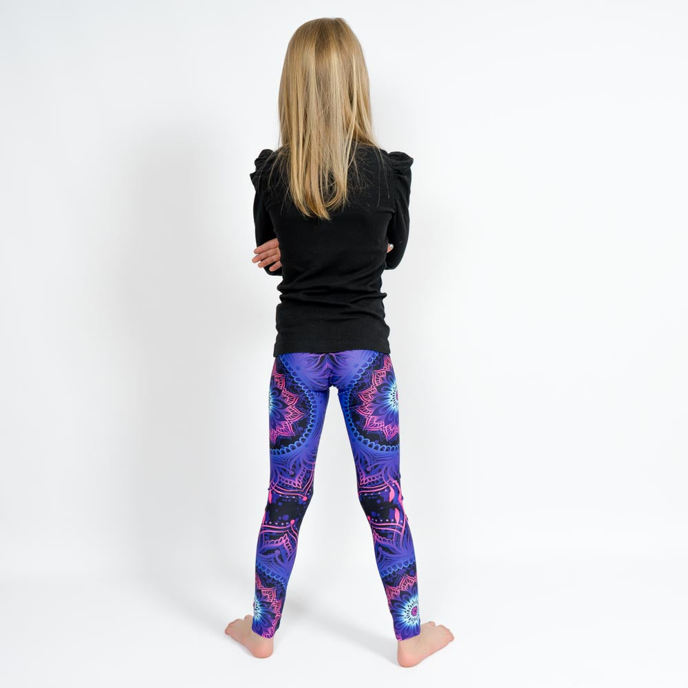 Neon Mandala Leggings – Barn