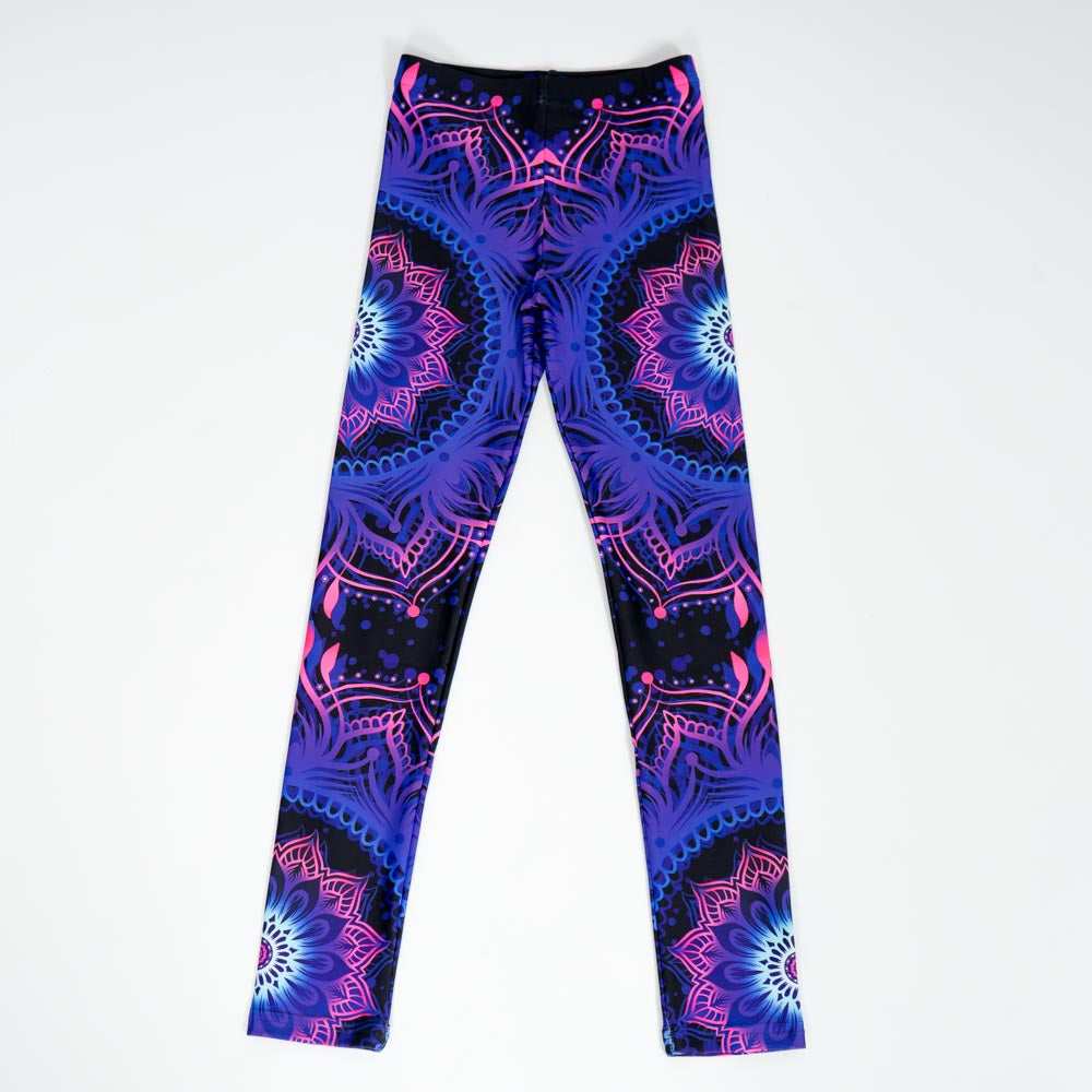 Neon Mandala Leggings – Barn